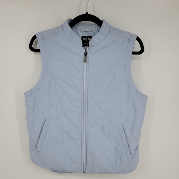 Adidas Womens Quilted Pattern Zip-Up Vest Size L - Picture 2 of 11